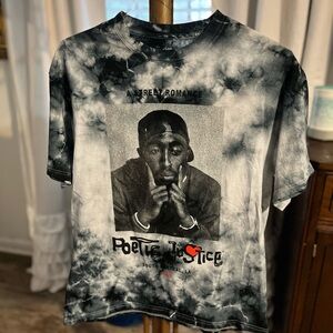 🖤 Tupac Shakur Poetic Justice Tie-Dye Graphic Tee – Medium